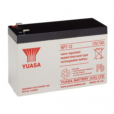 Yuasa pliiaku 12 V, 7,0 Ah (NP7-12L)