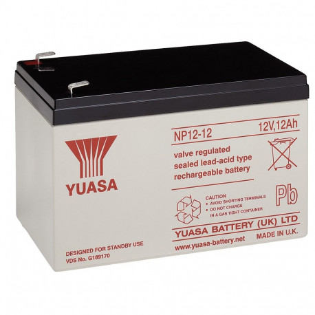 Yuasa lead acid battery 12 V, 12 Ah (NP12-12)