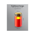 No Name LED Grave Candle with Timer, red