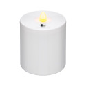 No Name LED Grave Candle with Timer, white
