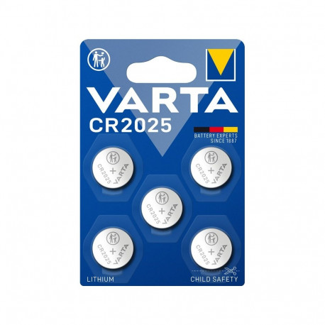 Varta CR2025 (6025) patarei, 5 tk blisterpakendis