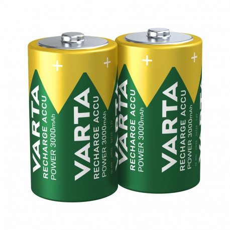 Varta D (Mono)/HR20 (56720) taaslaetavad akud, 3000 mAh, 2 tk mullpakendis
