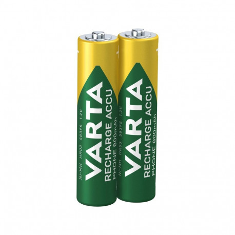 Varta AAA (Micro)/HR03 (58398) laetav - 800 mAh, 2 tk blisterpakendis