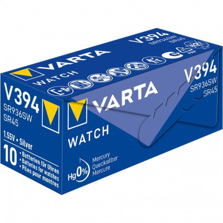 Varta SR45 (V394) patarei, 10 tk karbis