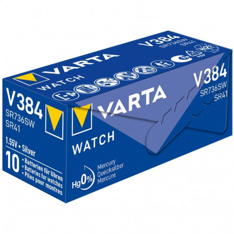 Varta SR41 (384) patarei, 10 tk karbis