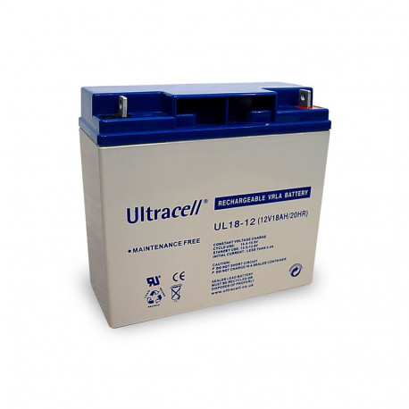 Ultracell pliiaku 12 V, 18 Ah (UC18-12)