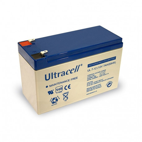 Ultracell lead acid battery 12 V, 7 Ah (UL7-12)