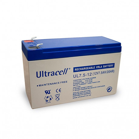 Ultracell pliiaku 12 V, 7,5 Ah (UL7.5-12)