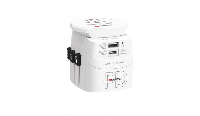 Skross PRO Light USB AC45PD reisadapter
