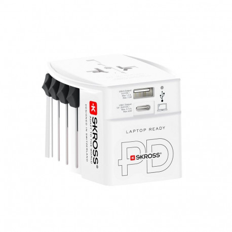 Skross reisadapter MUV USB AC 65 PD