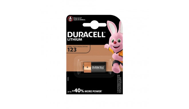 Duracell CR123A (DL123) patarei, 1 tk blisterpakendis