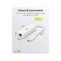 Goobay USB-C™ Ethernet Adapter, white