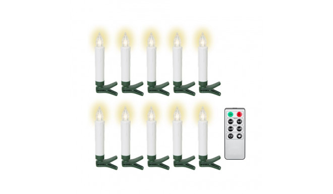 Goobay 10 juhtmevabad LED jõulupuu küünlad