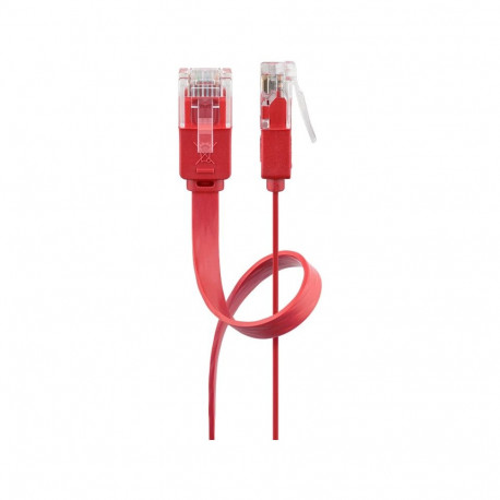 Goobay CAT 6 Flat Patch Cable, U/UTP, red 2 m