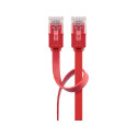 Goobay CAT 6 Flat Patch Cable, U/UTP, red 2 m
