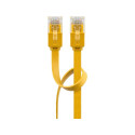 Goobay CAT 6 Flat Patch Cable, U/UTP, yellow 2 m