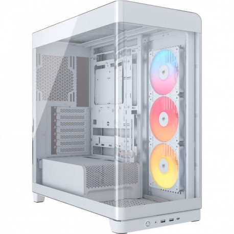Case FRAME 4500X RS-R ARGB White Mid Tower ATX