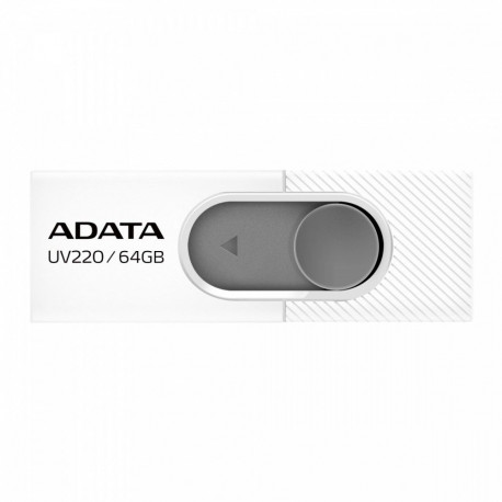 Adata flash drive 64GB UV220 USB 2.0, white/grey