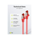 Goobay CAT 6 Patch Cable, S/FTP (PiMF), red 0.25 m