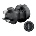 Goobay Travel Adapter Europe to UK, black