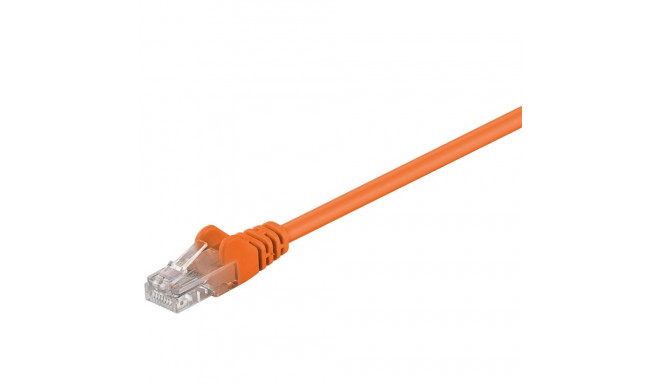 Goobay CAT 5e Patch Cable, U/UTP, orange 7.5 m