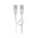 Goobay CAT 6 Flat Patch Cable, U/UTP, white 3 m