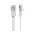 Goobay CAT 6 Flat Patch Cable, U/UTP, white 3 m
