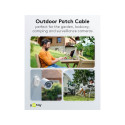Goobay CAT 6 välitingimuste patch-kaabel, U/UTP, must 50 m