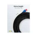Goobay CAT 6 välitingimuste patch-kaabel, U/UTP, must 30 m