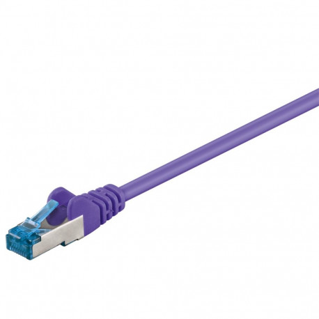 Goobay CAT 6A Patch-kaabel, S/FTP (PiMF), violetne 1 m