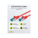 Goobay CAT 6A Patch-kaabel, S/FTP (PiMF), punane 3 m
