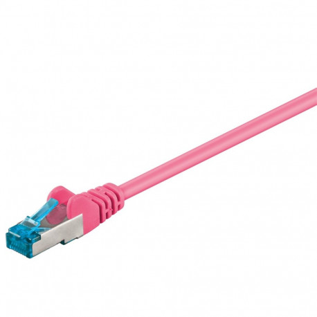 Goobay CAT 6A Patch-kaabel, S/FTP (PiMF), magenta 1,5 m