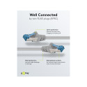 Goobay CAT 6A Patch Cable, S/FTP (PiMF), grey 0.25 m