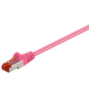 Goobay CAT 6 Patch-kaabel S/FTP (PiMF), magenta 50 m