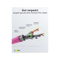 Goobay CAT 6 Patch-kaabel S/FTP (PiMF), magenta 50 m
