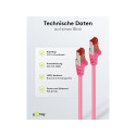 Goobay CAT 6 Patch-kaabel S/FTP (PiMF), magenta 50 m