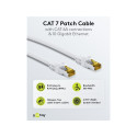 Goobay RJ45 patch-kaabel CAT 6A S/FTP (PiMF), 500 MHz, CAT 7 toorkaabliga, valge 1 m