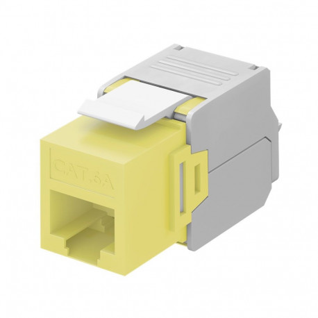 Goobay Keystone Module RJ45 CAT 6A, UTP yellow