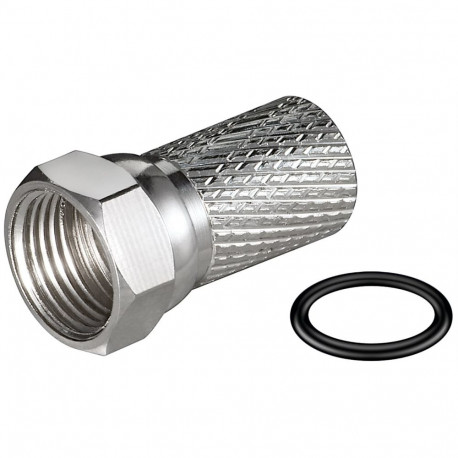 Goobay pealekeeratav vaskne F-pistik 7.0 mm (100 tk)