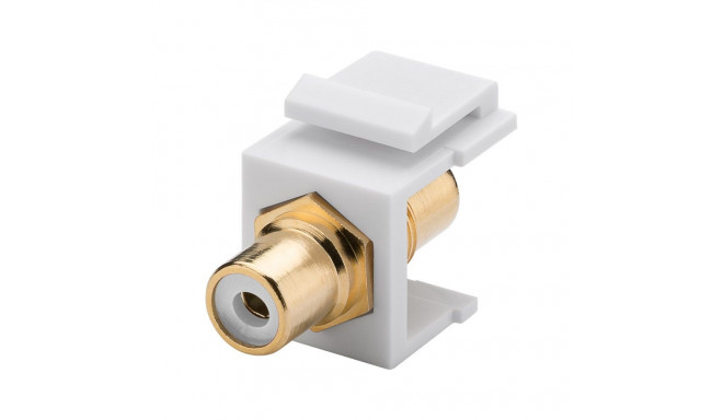 Goobay Keystone Cinch/RCA Module white
