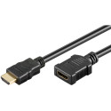 Goobay suure kiirusega HDMI pikenduskaabel Ethernetiga 0.5 m