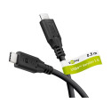 Goobay USB-C™ kaabel, USB4™, 0,5 m, must