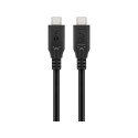 Goobay USB-C™ kaabel, USB4™, 0,5 m, must