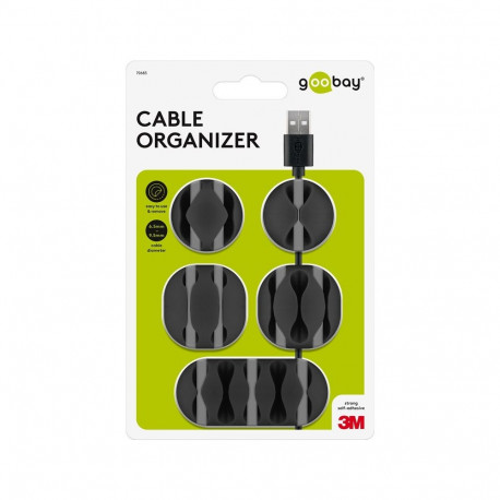 Goobay Cable Management Set, Black black