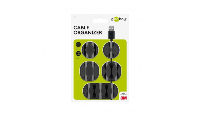 Goobay Cable Management Set, Black black