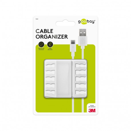 Goobay Cable Management 5 Slots, White white