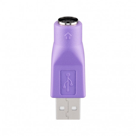 Goobay USB-A–PS/2 adapter violet