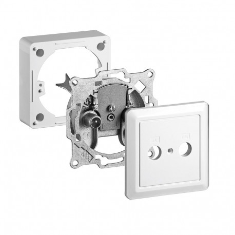Goobay Complete Set: 2-hole Antenna Stub/End Socket