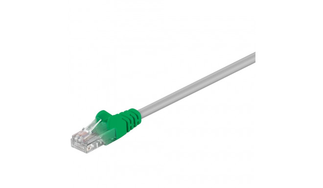 Goobay CAT 5e Crossover Patch Cable, U/UTP, grey-Green 2 m
