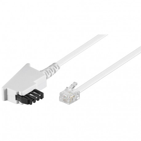 Goobay TAE-F Cable (Universal Pinout), white 15 m